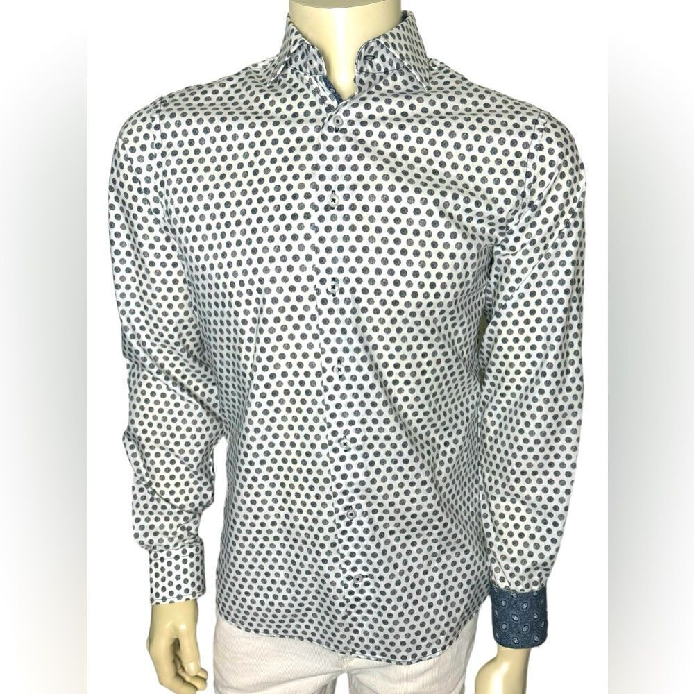 George Roth LA L/S Casual Dress Shirt NWOT Size Medium 100% Pima Cotton